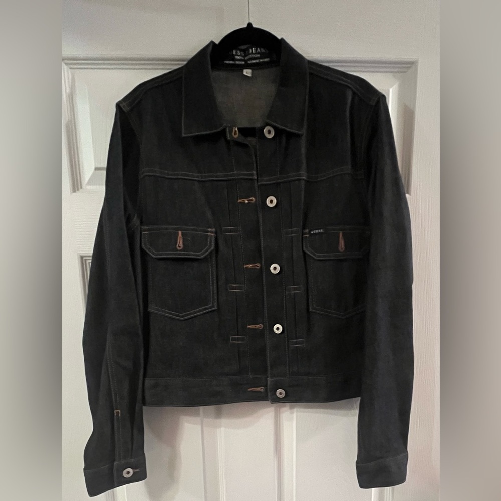 Guess Denim Jean Jacket Sz Large